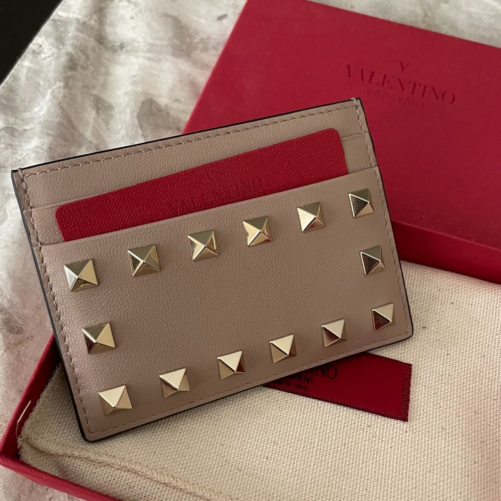 NEW Valentino Garavani Rockstud cardholder